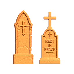 28mm Scale Halloween Pumpkin Head Kitbashing Set 3d model