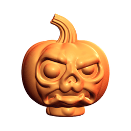 28mm Scale Halloween Pumpkin Head Kitbashing Set 3d model