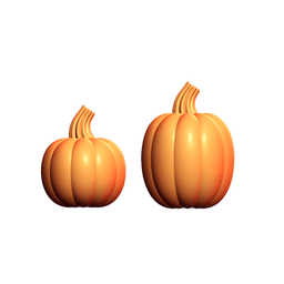 28mm Scale Halloween Pumpkin Head Kitbashing Set 3d model