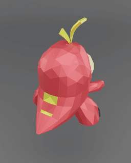 Low Poly Fuecoco - Fan Art 3d model