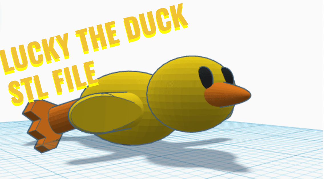 Lucky The Ducky Design 3d model