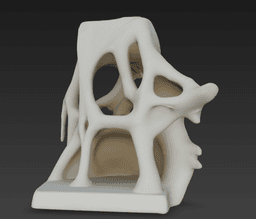 Fossiles Labyrinth – Gebleichte Riff-Wand 3d model