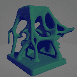 Fossiles Labyrinth – Gebleichte Riff-Wand 3d model