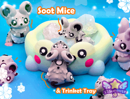 Soot Mice 3d model