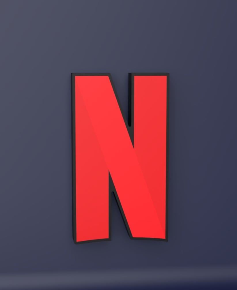Netflix V2 - LED Strip compatible 3d model