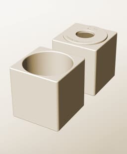 CS96-110-P Stackable pierced component box for creative makers 3d model