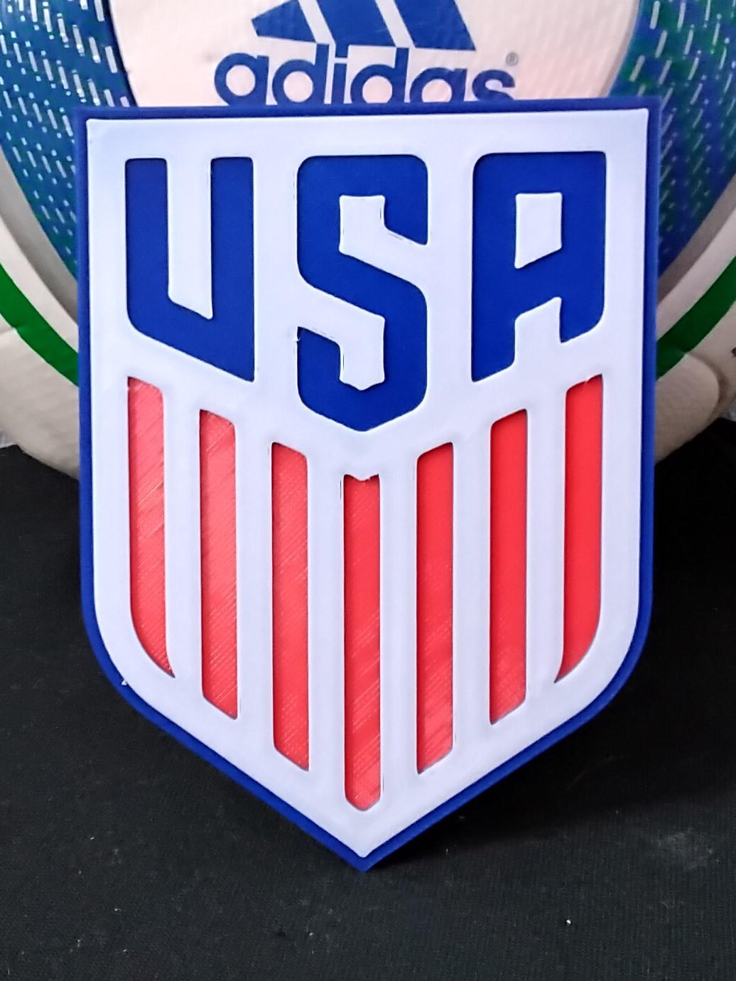 United States national soccer team coaster or plaque 3d model