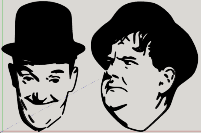 Stan and Ollie 3d model