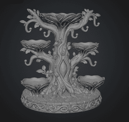 Enchanted Jewelry Tree Display STL File for 3D Print 3d model