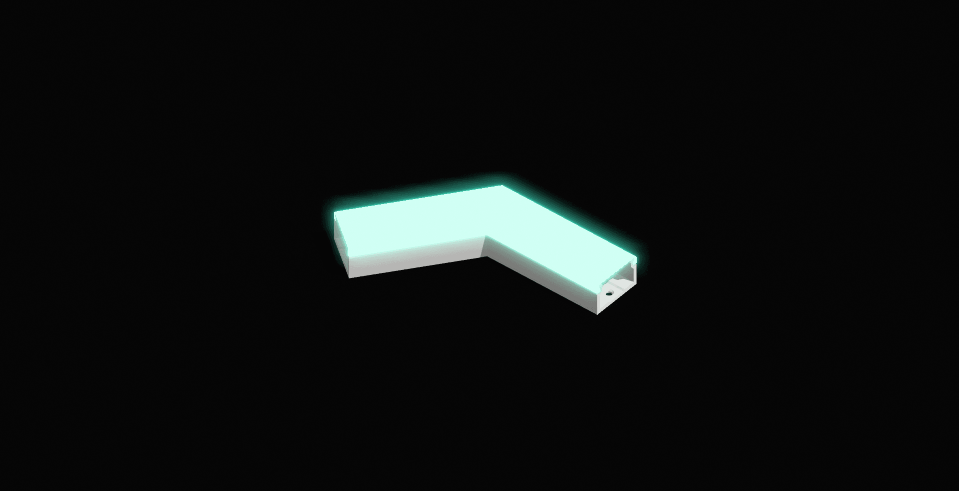 SnapGlow Modular LED Track System.3mf 3d model