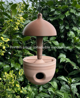 Acorn, birdhouse with integrated bird feeder. 3d model
