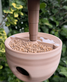 Acorn, birdhouse with integrated bird feeder. 3d model