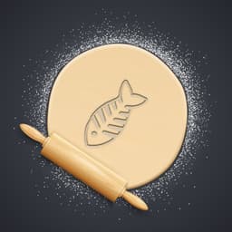 Fishbone Cookie Cutter, Biscuit Cutter 3d model
