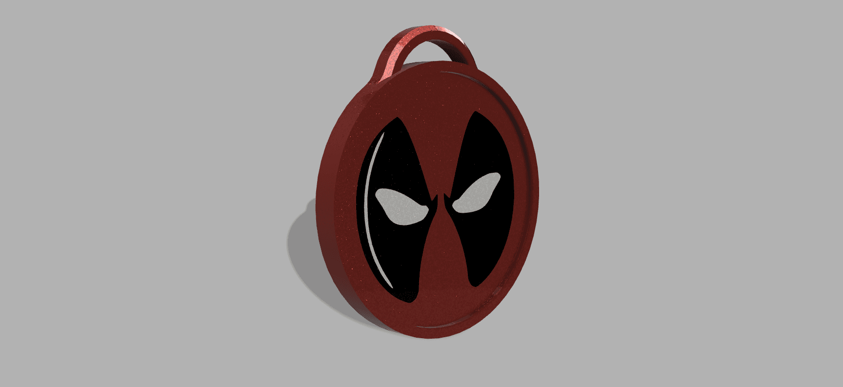 Deadpool Keycahin and Ornament 3d model