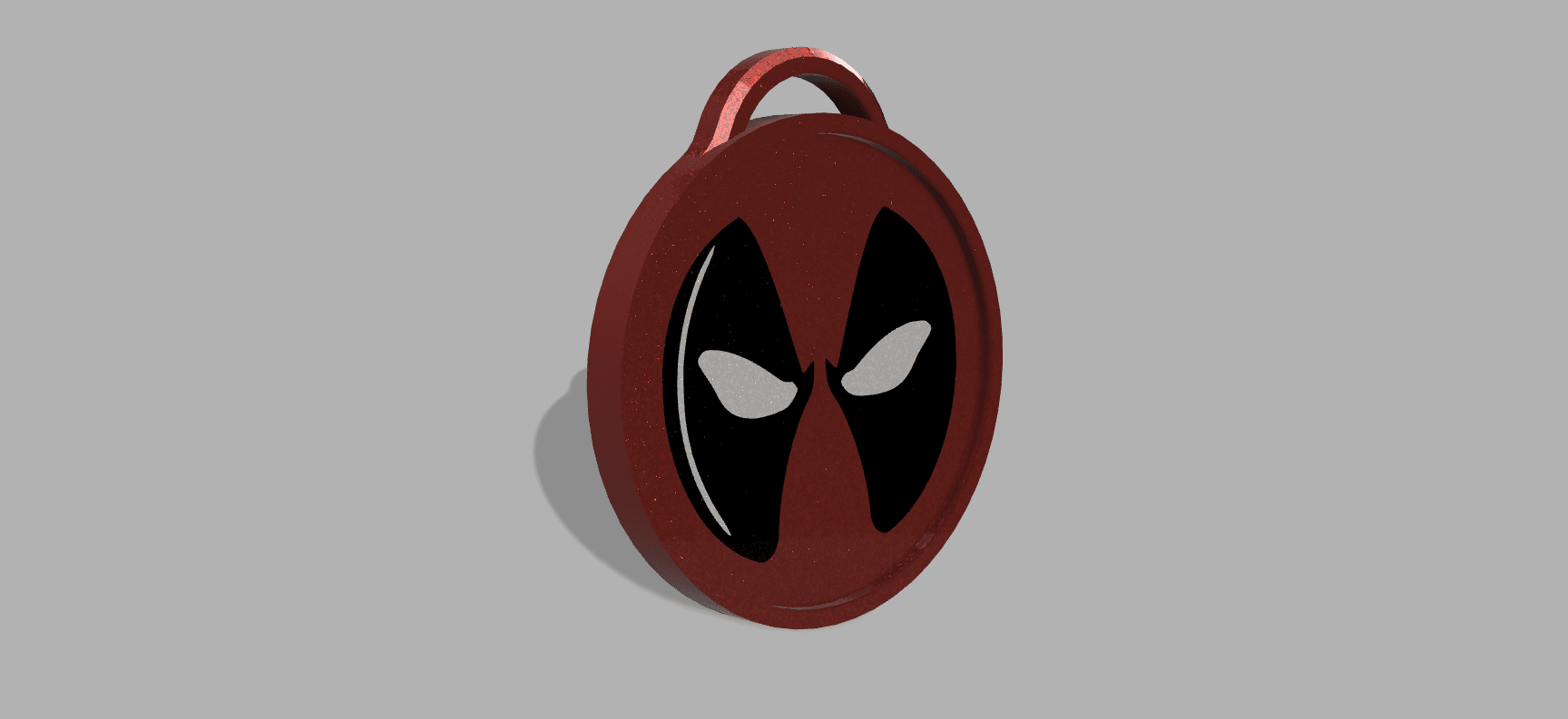 Deadpool Keycahin and Ornament 3d model