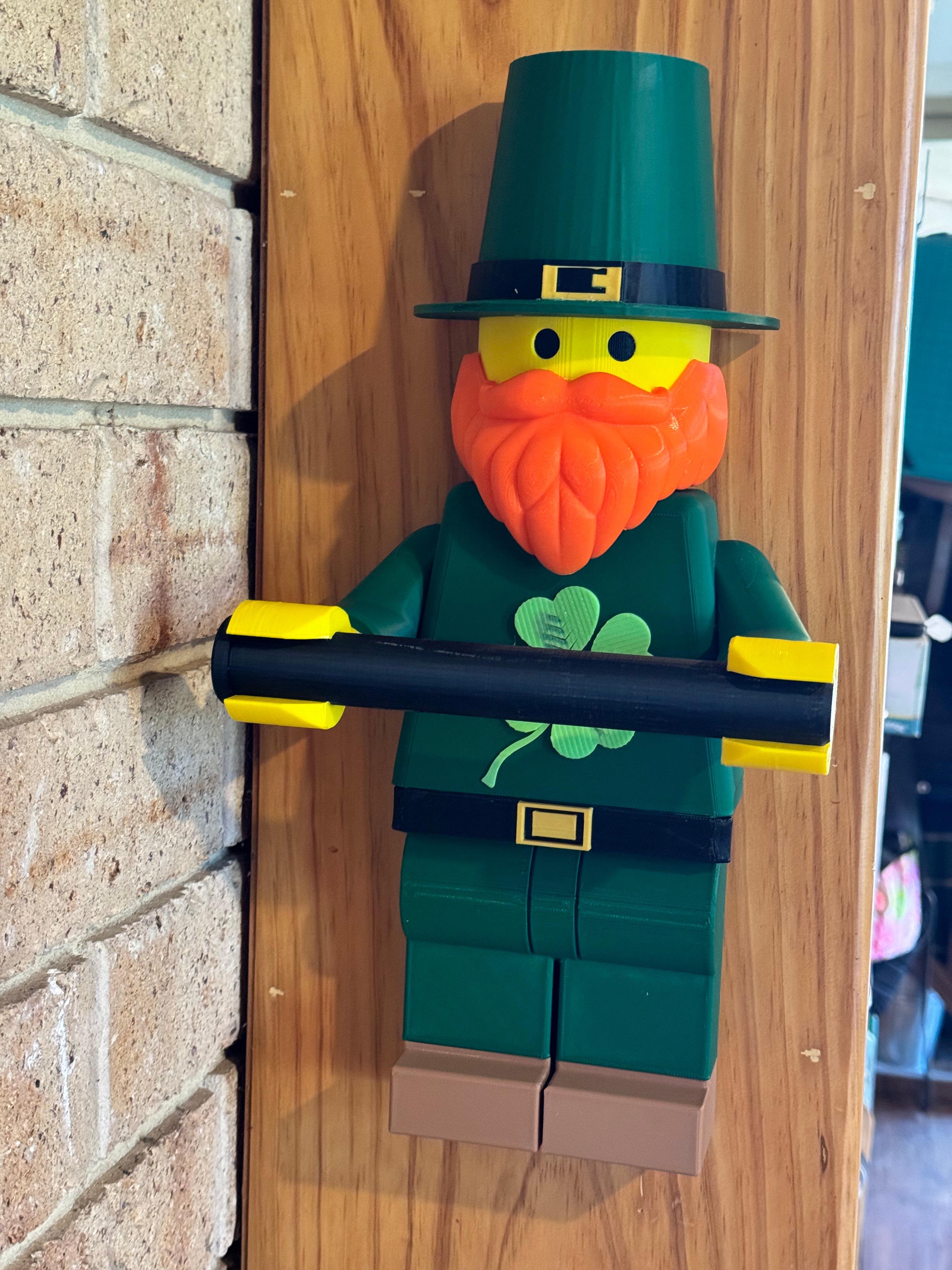 Irish Lego Man St Paddy's DAy 3d model