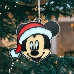 Christmas Micky Mouse Santa Hat Tree Ornament 3d model