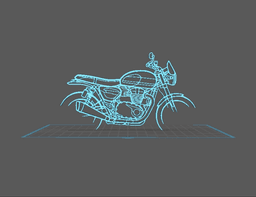 Triumph - Speed Twin Wall Art 3d model