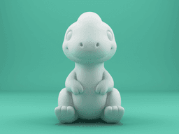 Cute Parasaurolophus – Stylized Baby Dino 3d model