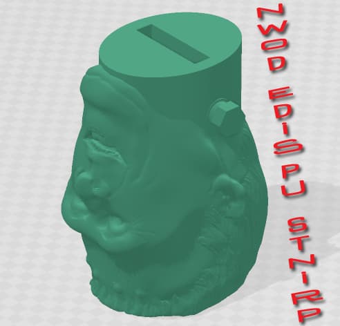 Herman Muntster Head Guitar Switch Knob 3d model