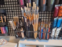 Multiboard paintbrush holder 3d model