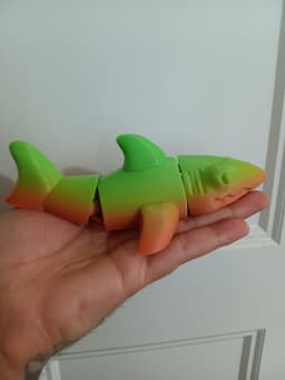 shark magnet - FREE - articulated fidget toy 3d model