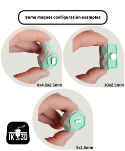 Low Poly Vase Magnet / No Supports 3d model