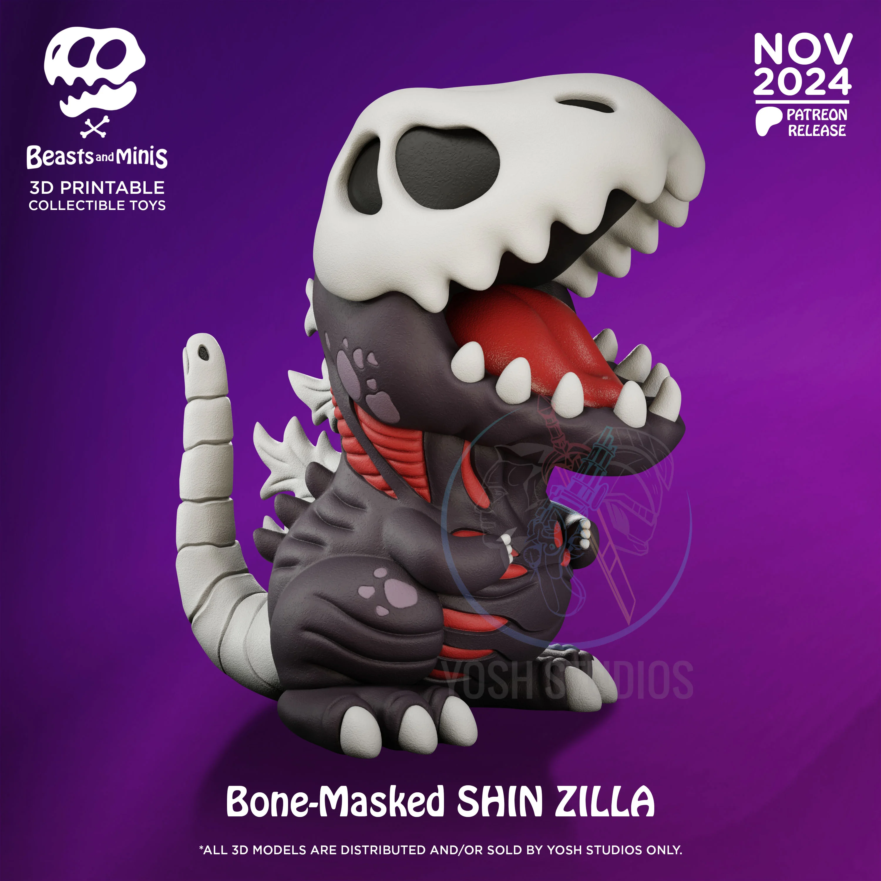 Shin ZIlla 3D Printer STL File 3d model