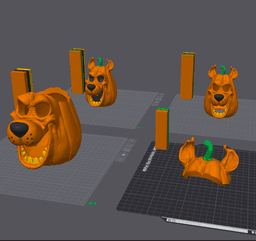Scooby-Doo Carved Pumpkin and Candy Bowl 3d model