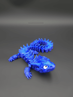 Cold Spell, Winter Dragon - Articulated Dragon Snap-Flex Fidget (Tight Joints) 3d model