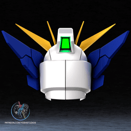 Wing Mecha Zero EW Helmet 3D Printer STL File 3d model