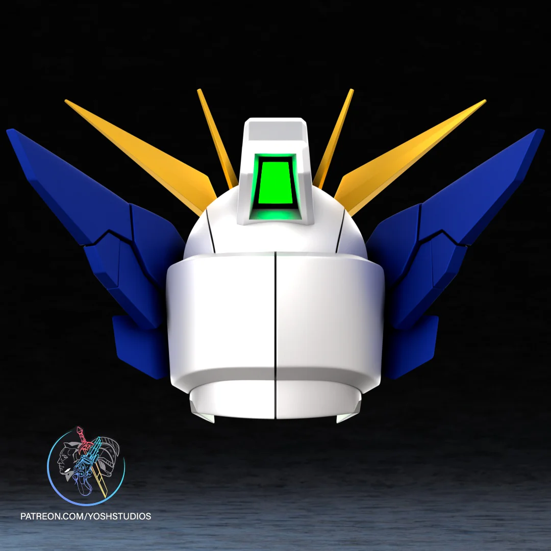 Wing Mecha Zero EW Helmet 3D Printer STL File 3d model