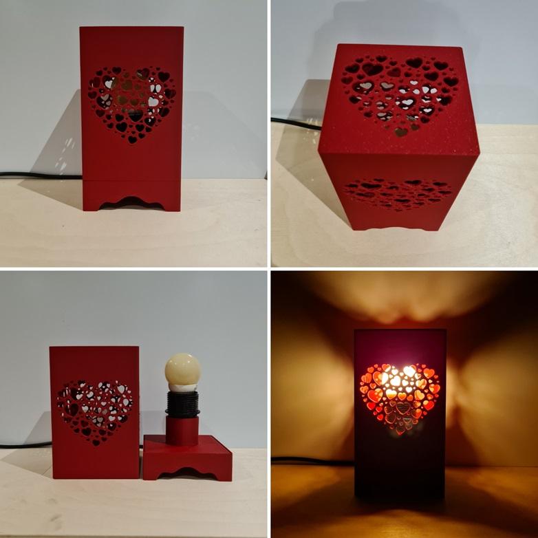Heart lamp 3d model