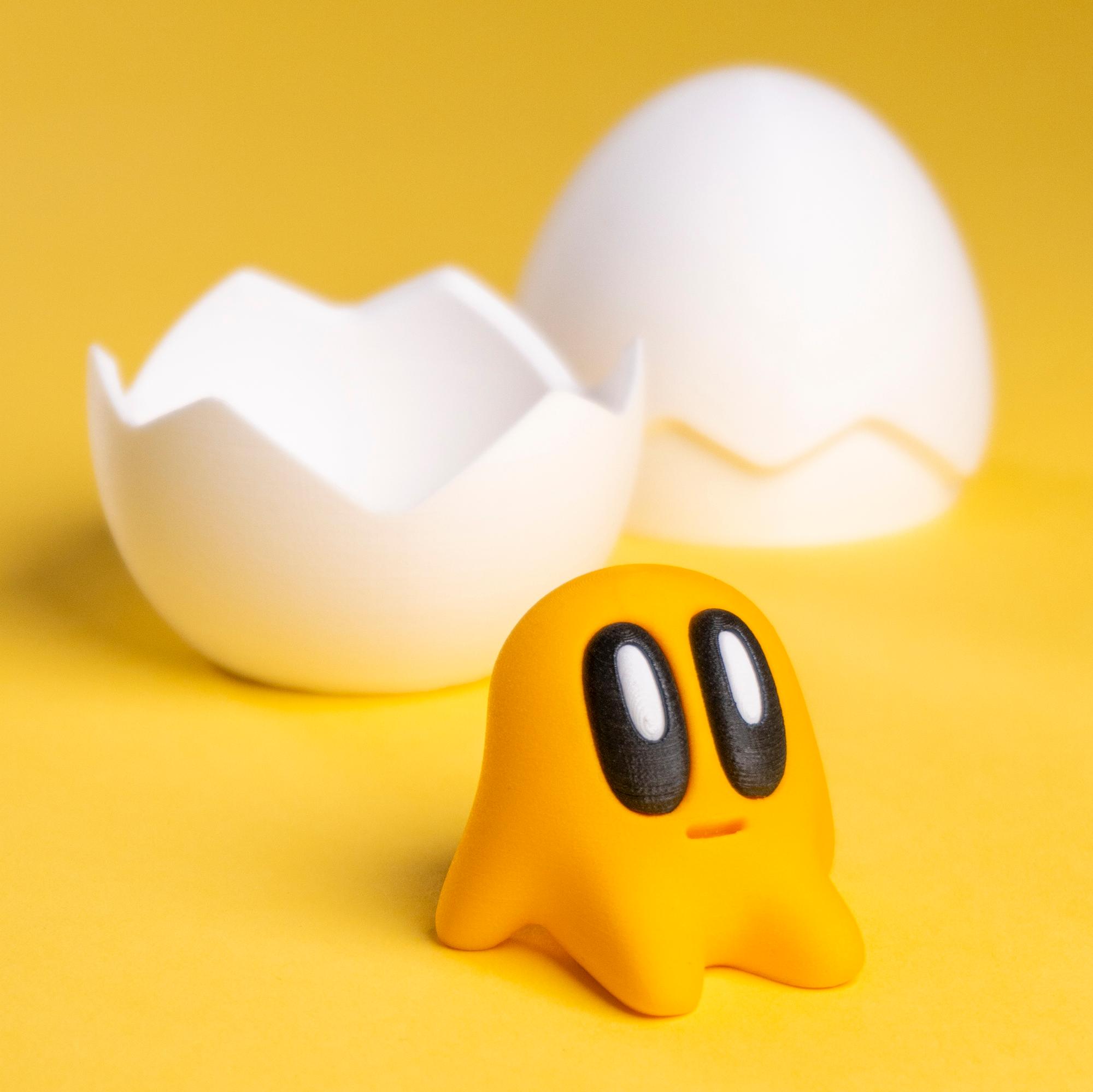 Blob Egg and Yolkies - Crackin Egg Container and Yolk Art Toys 3d model