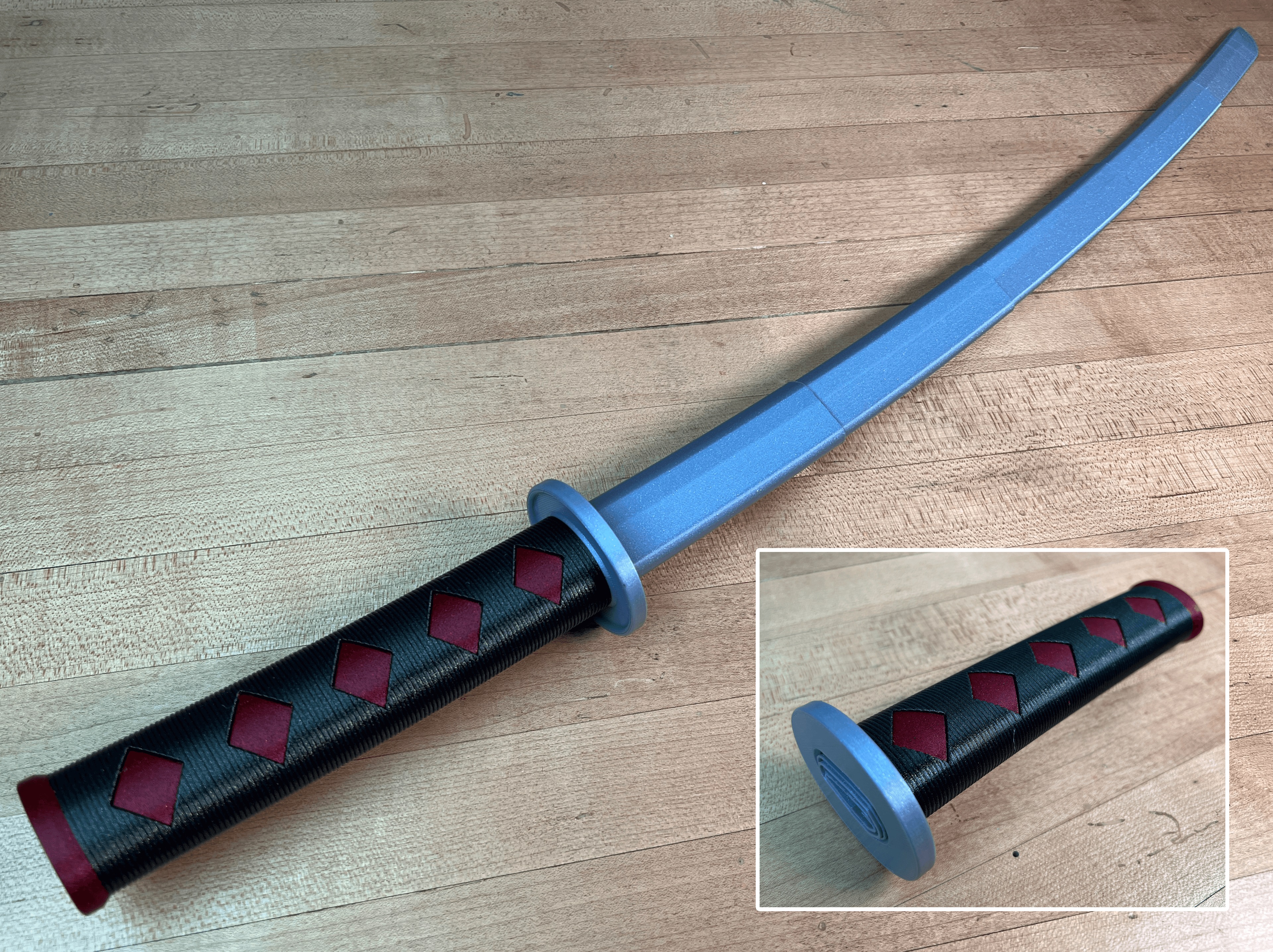 Collapsing Multi-Color Katana 3d model