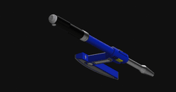 Blue Space Ranger Astro Axe 3d model