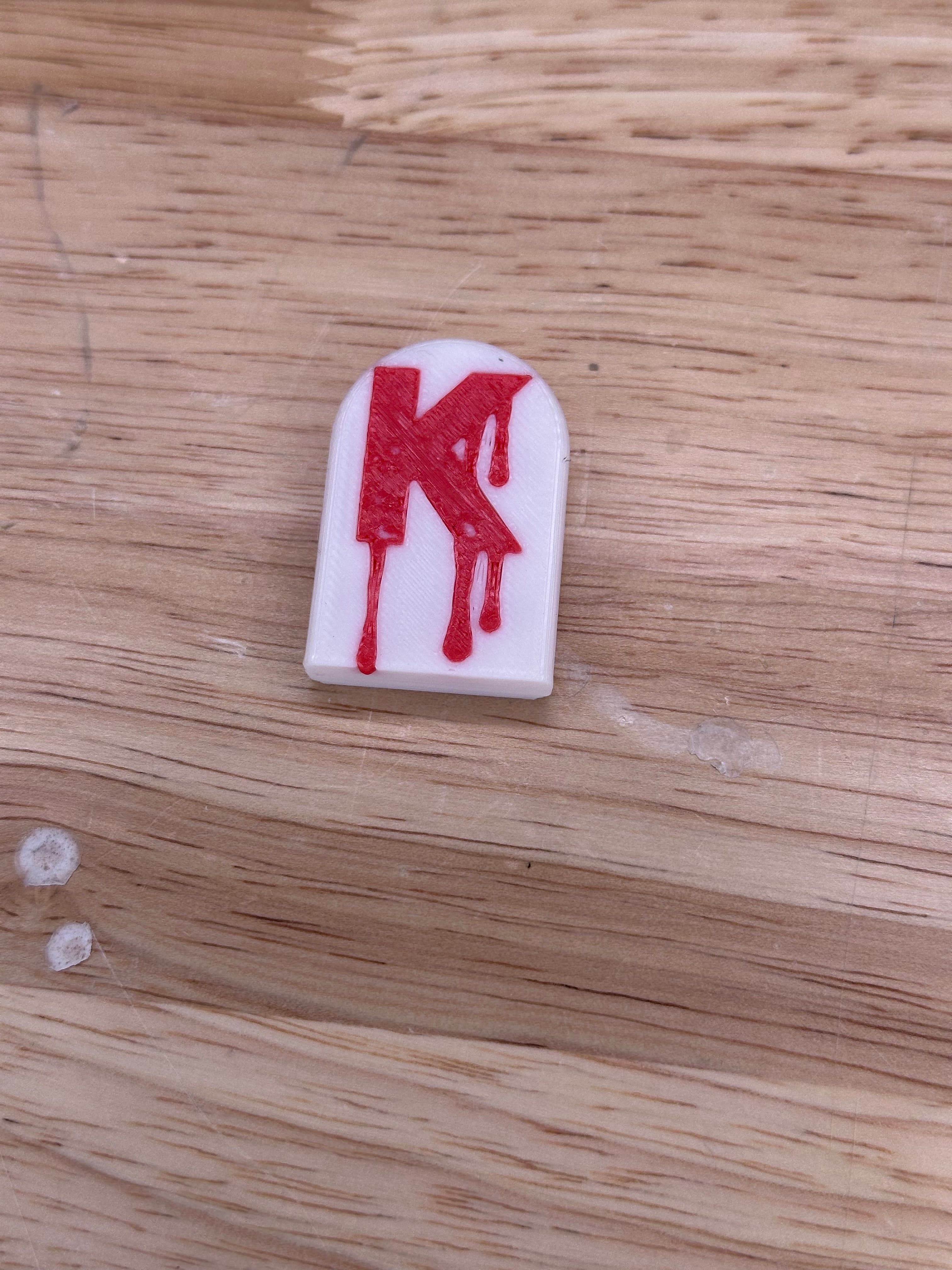 Ghoulishly Great: Multi-Color Halloween Headstone Fridge Magnets K 3d model