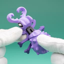Blob Beetles - Mini Modular Art Toy with Log Container 3d model