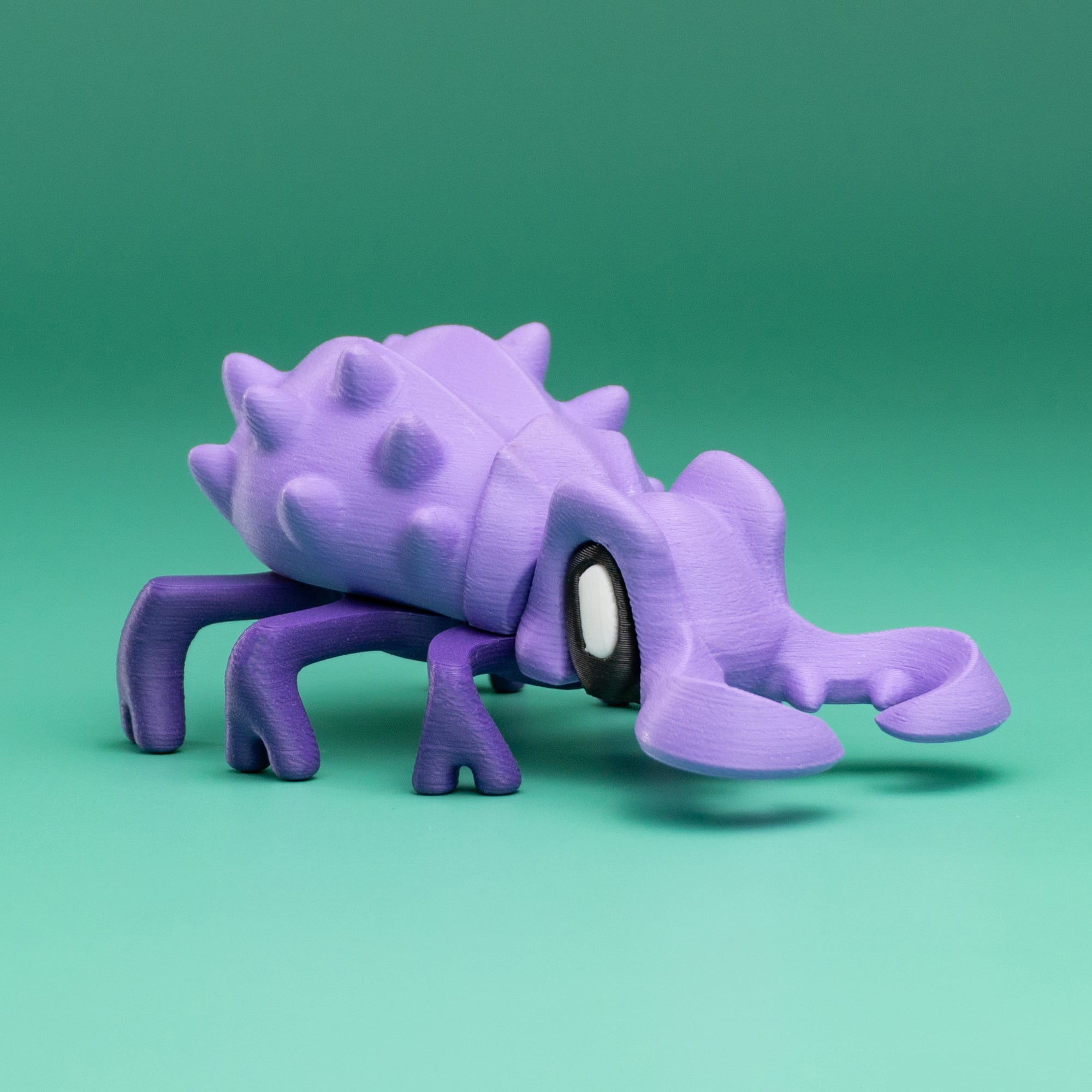 Blob Beetles - Mini Modular Art Toy with Log Container 3d model