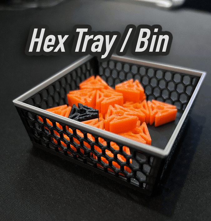 Hex Tray / Bin / Basket 3d model