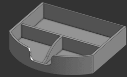 Pencil Stand with a drawer 3d model