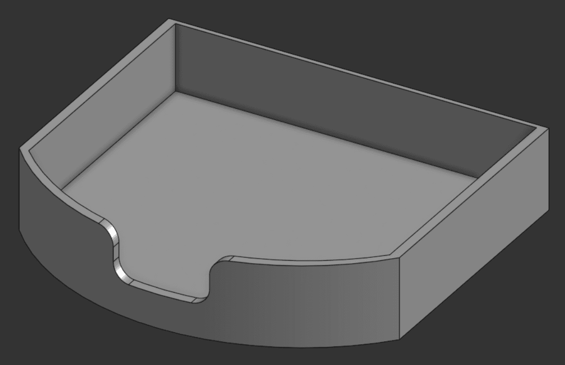 Pencil Stand with a drawer 3d model
