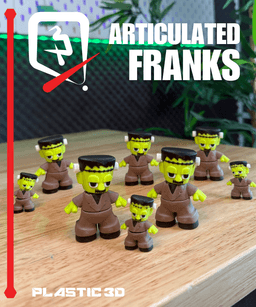 Articulated Franks — A Monster March for Your Desk 3d model