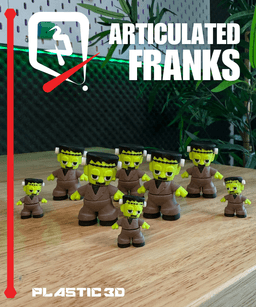 Articulated Franks — A Monster March for Your Desk 3d model