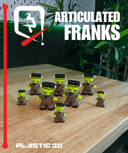 Articulated Franks — A Monster March for Your Desk 3d model