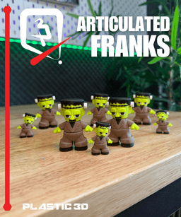 Articulated Franks — A Monster March for Your Desk 3d model