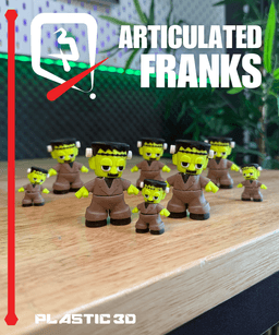 Articulated Franks — A Monster March for Your Desk 3d model