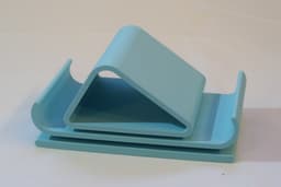 Sleek Geometric Stand for Phone or Small Tablet 3d model