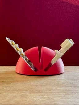 Tabletop Vitamin Strip Holder 3d model