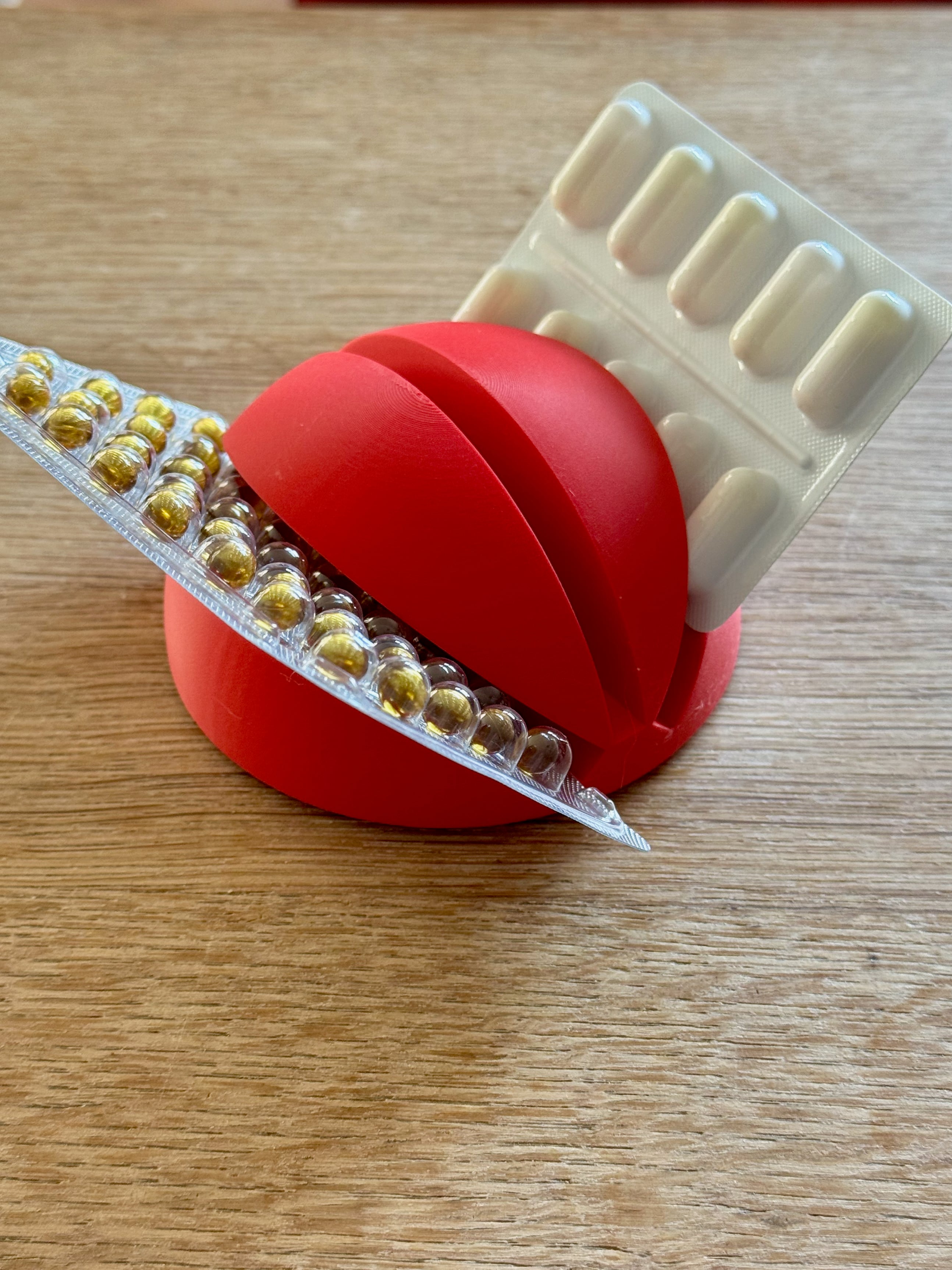 Tabletop Vitamin Strip Holder 3d model